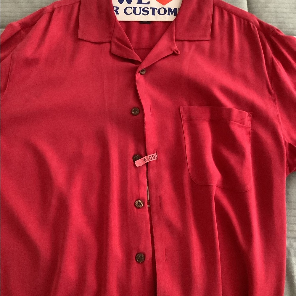 Tommy Bahama freshly dry cleaned Camp Shirt.